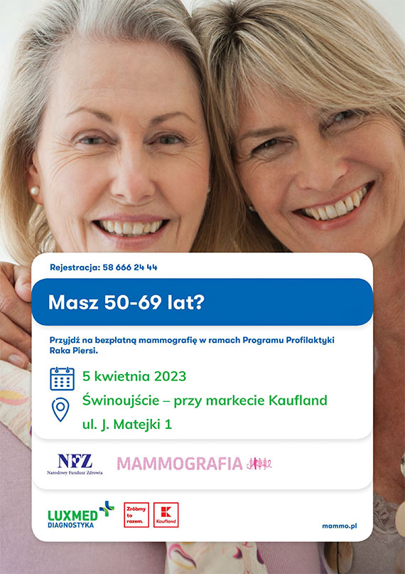 Badania w mobilnej pracowni mammograficznej LUX MED w kwietniu - Świnoujście
